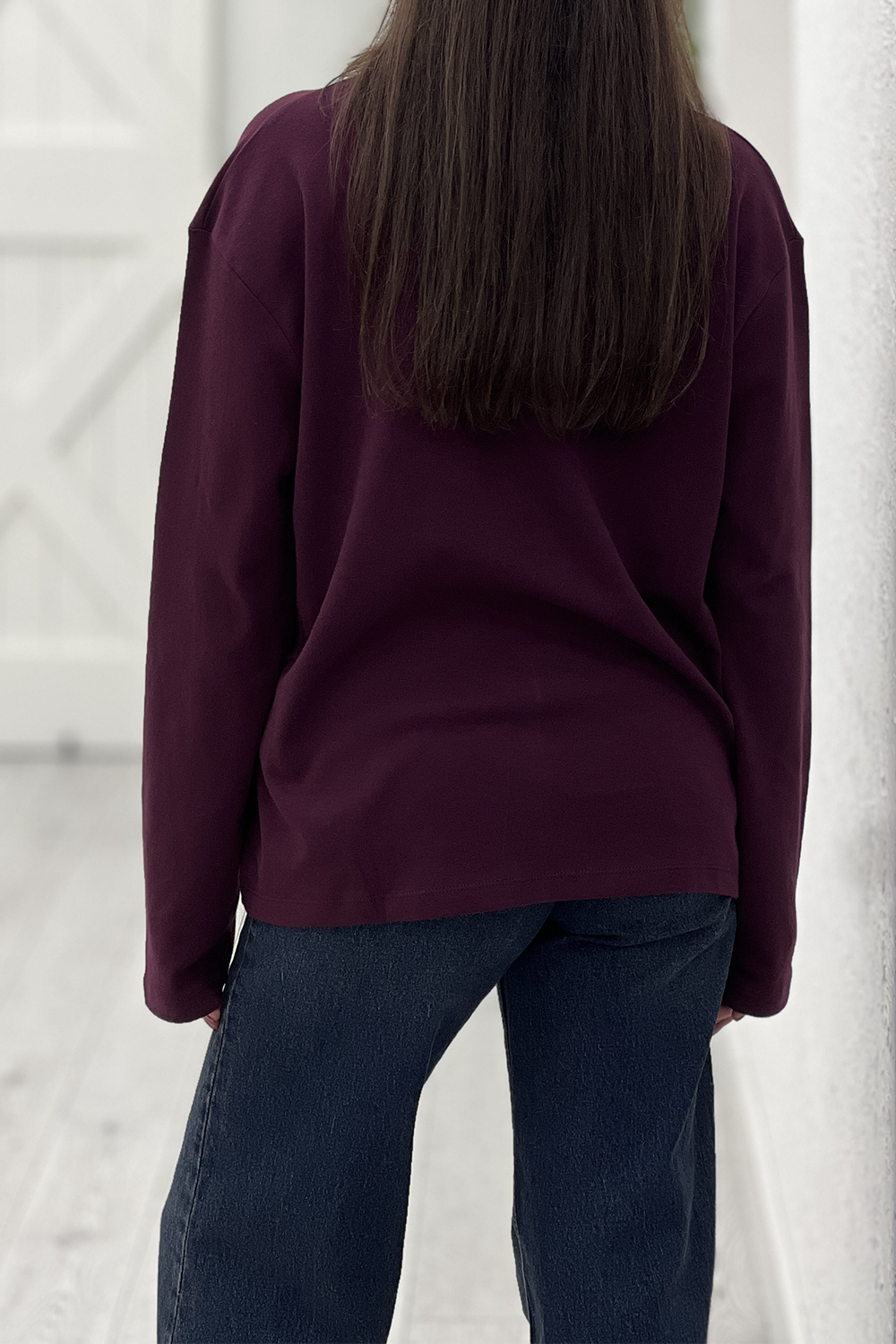 Mürdüm Biyeli Basic Tshirt 241139
