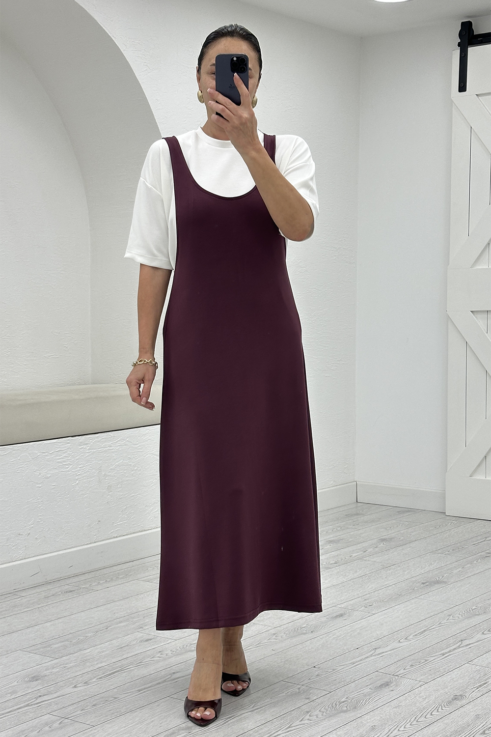 Mürdüm Elbise 3850