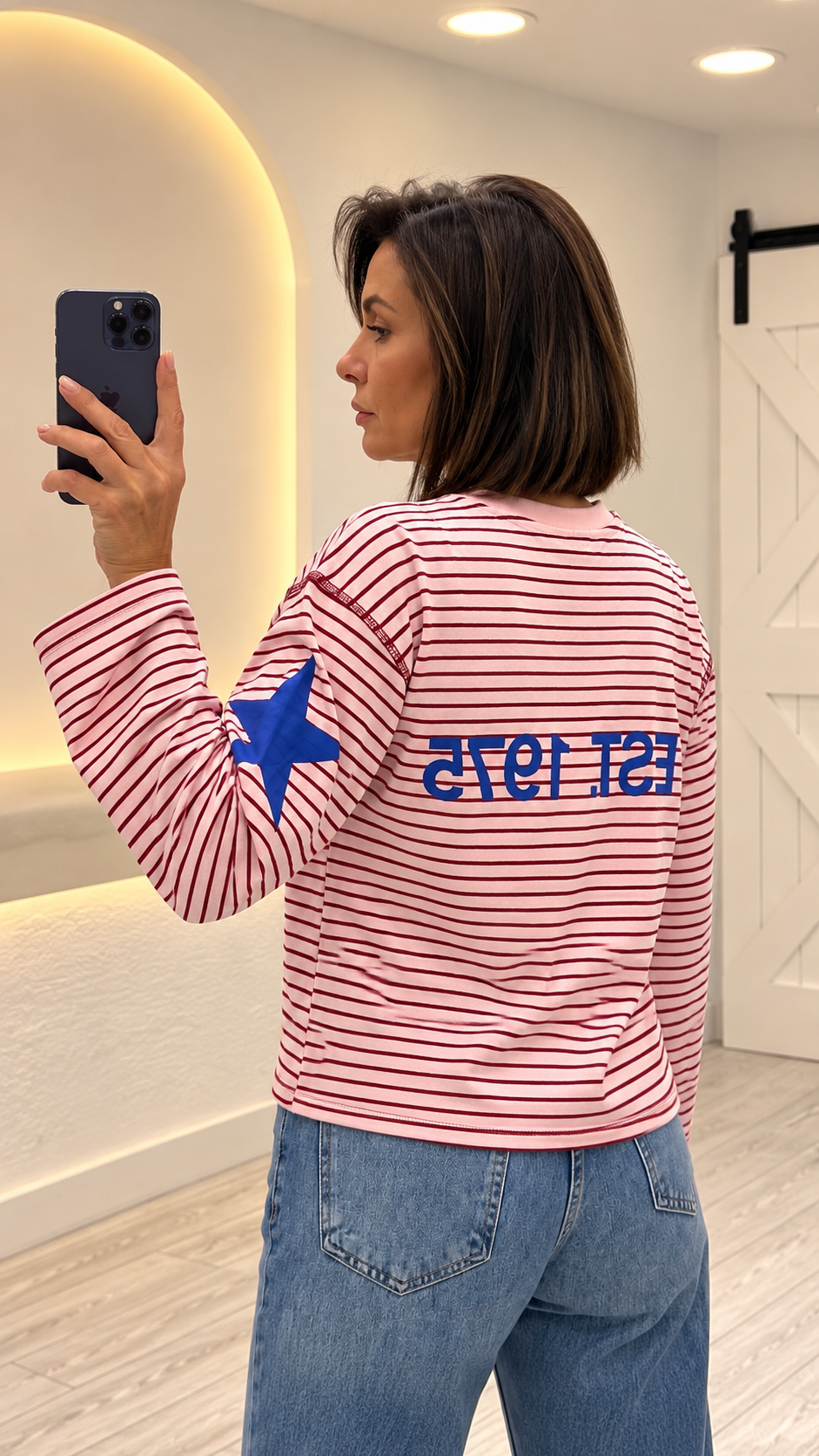 Pembe Çizgili Tshirt 4620