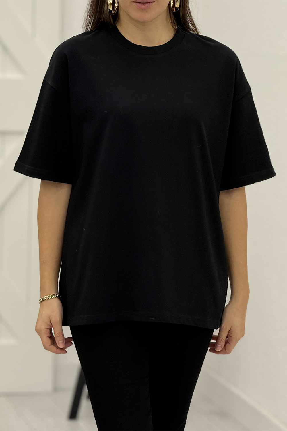 Siyah Basic Tshirt 80266