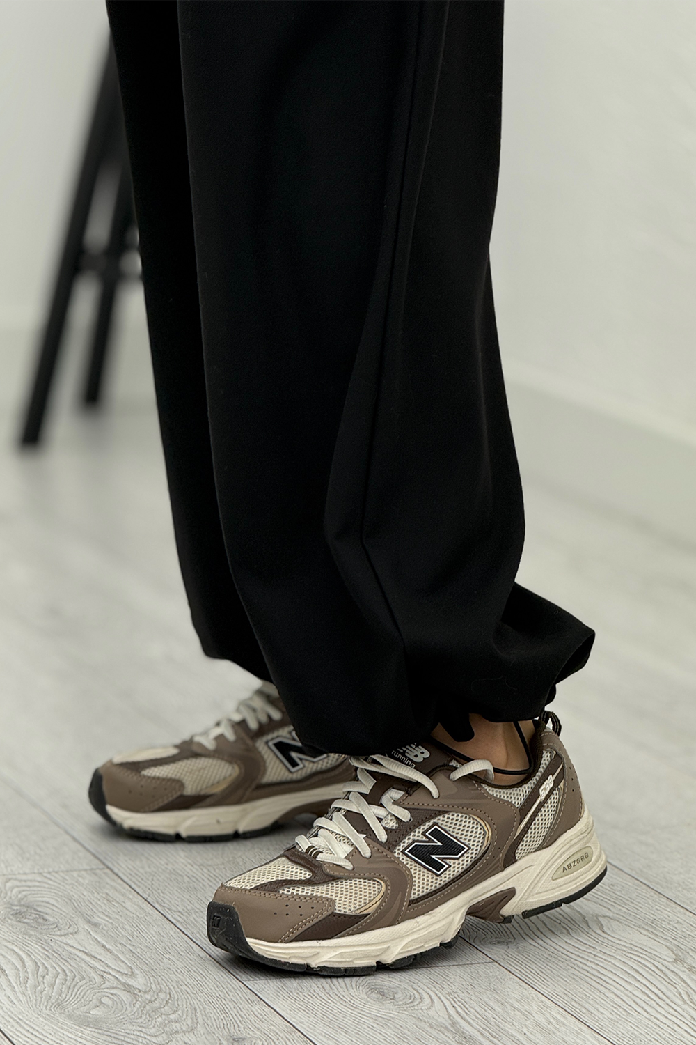 Siyah Beli Lastikli Kumaş Pantolon 2006