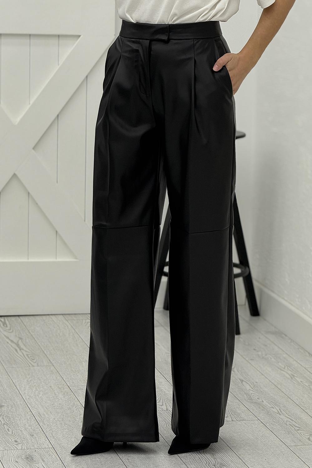 Siyah Deri Pantolon 17215