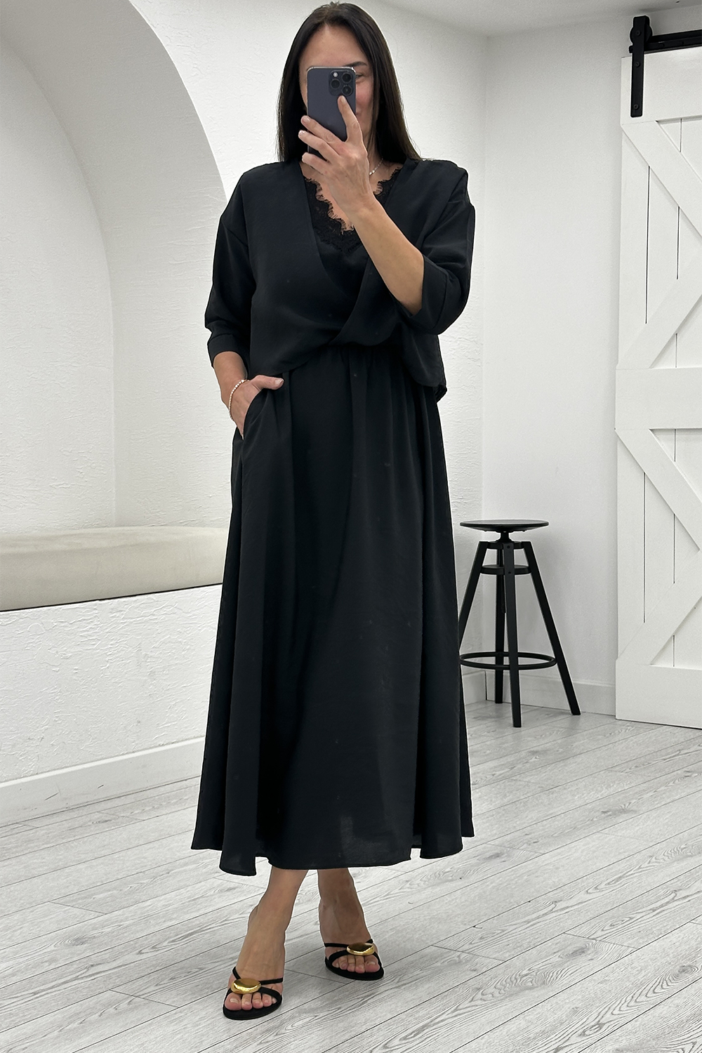Siyah Elbise 3687