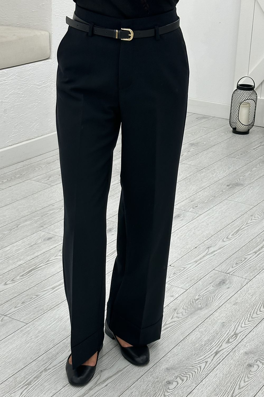 Siyah Kemerli Pantolon 17050