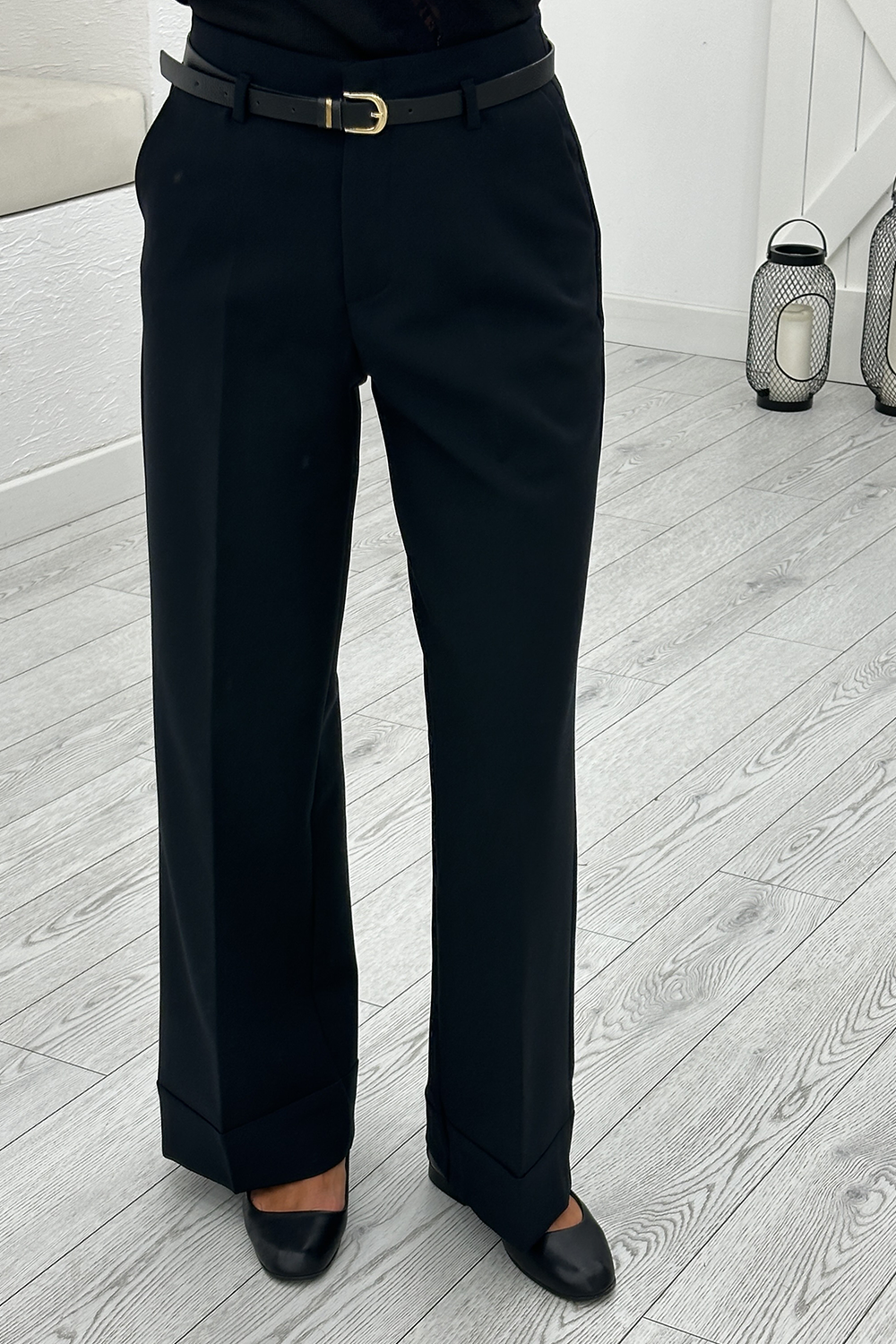 Siyah Kemerli Pantolon 17050
