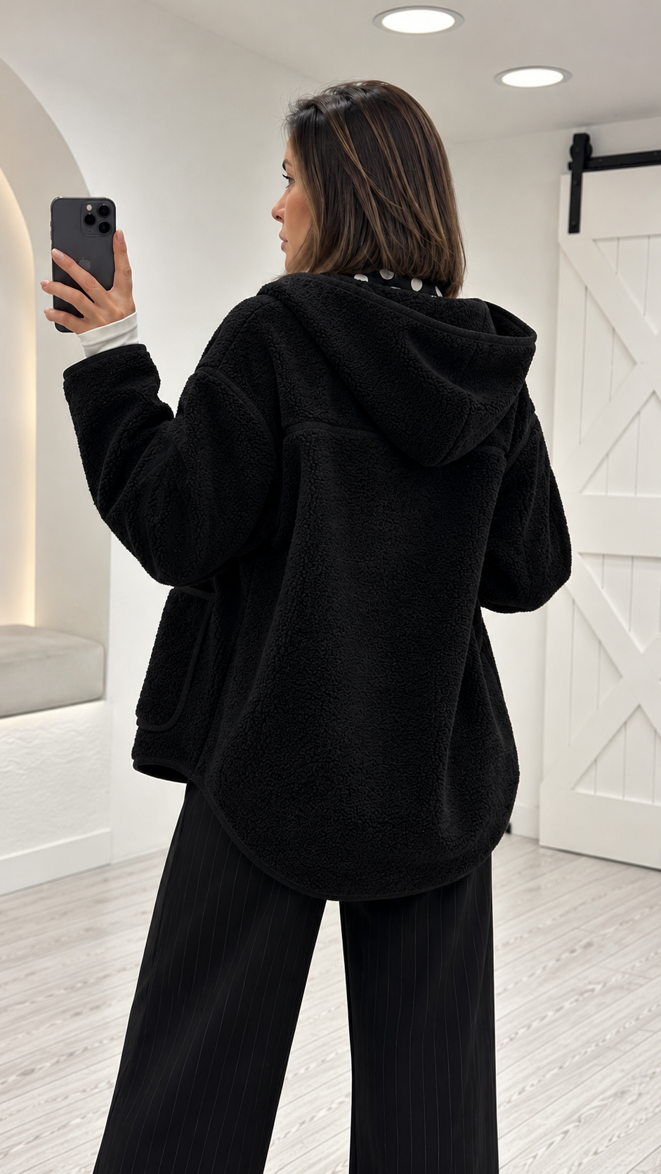 Siyah Polar Ceket 23240