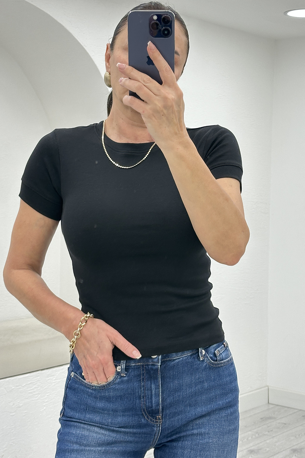 Siyah Soft Touch Tshirt 17426