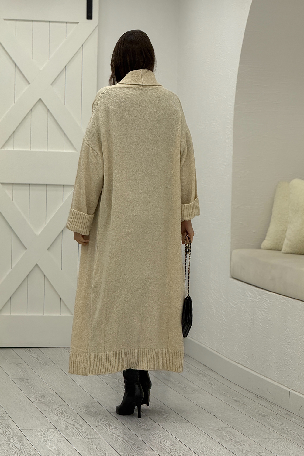 Taş Şal Yaka Hırka 231006