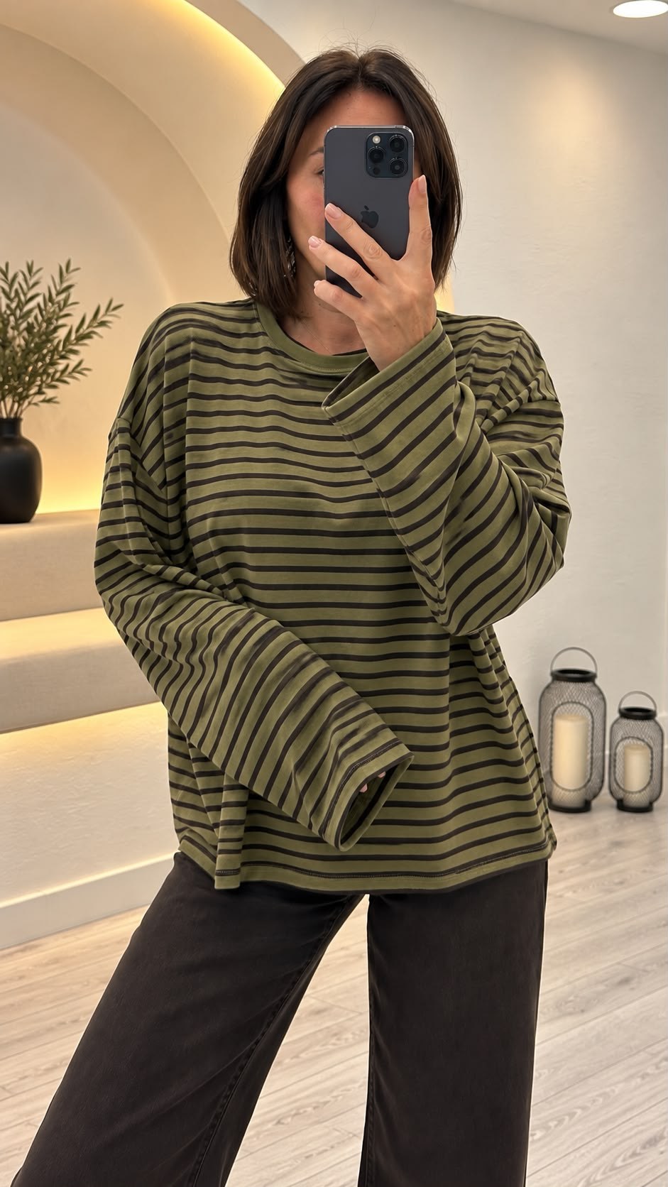 Yeşil Çizgili Triko 0221