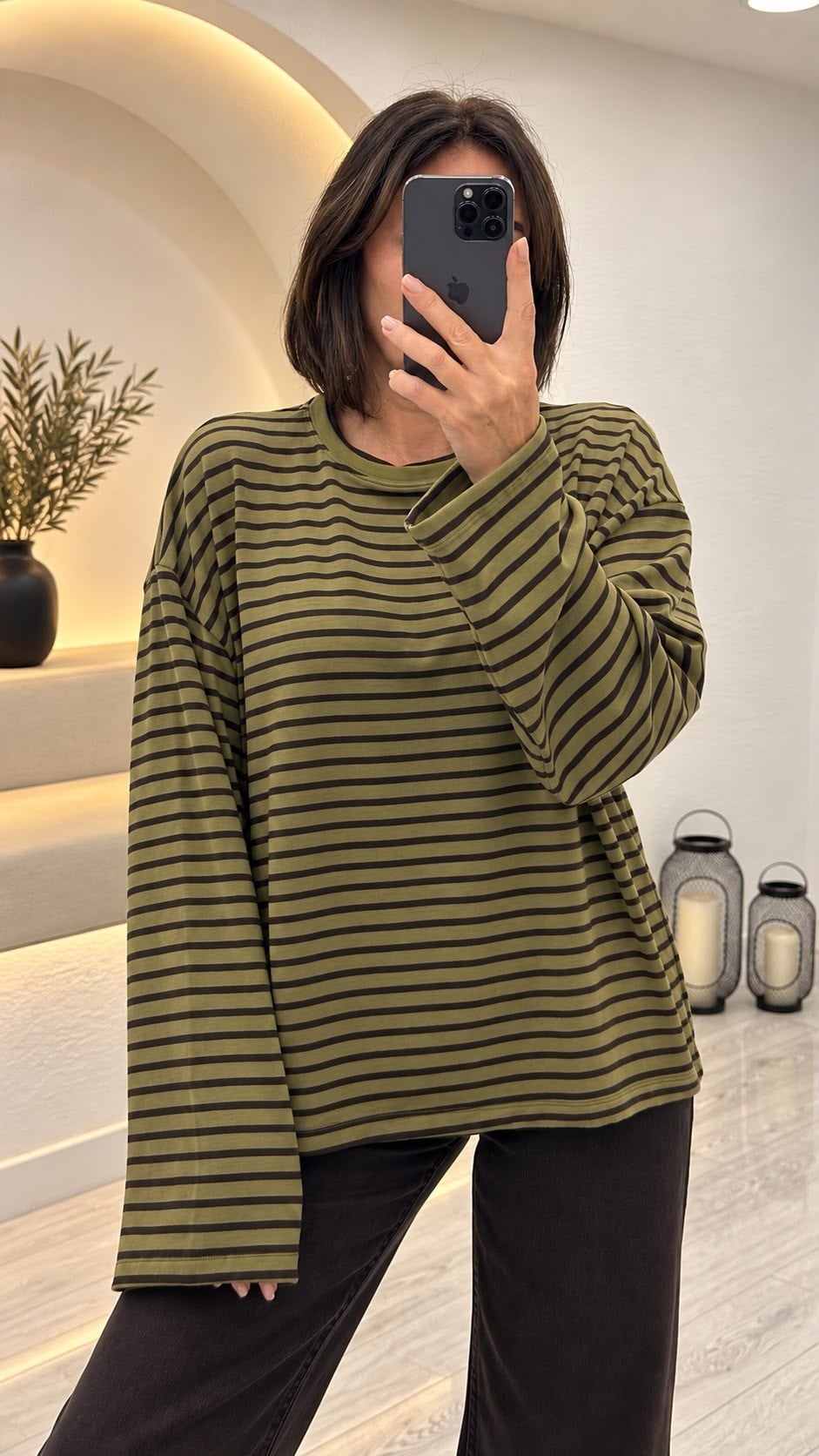 Yeşil Çizgili Triko 0221