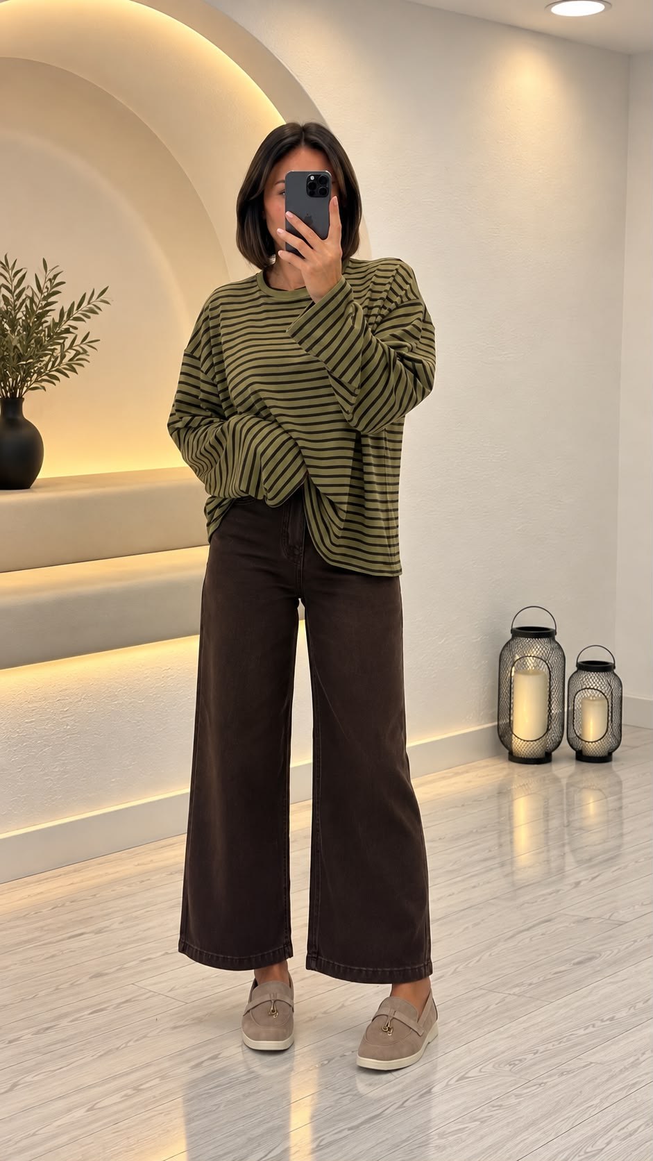 Yeşil Çizgili Triko 0221