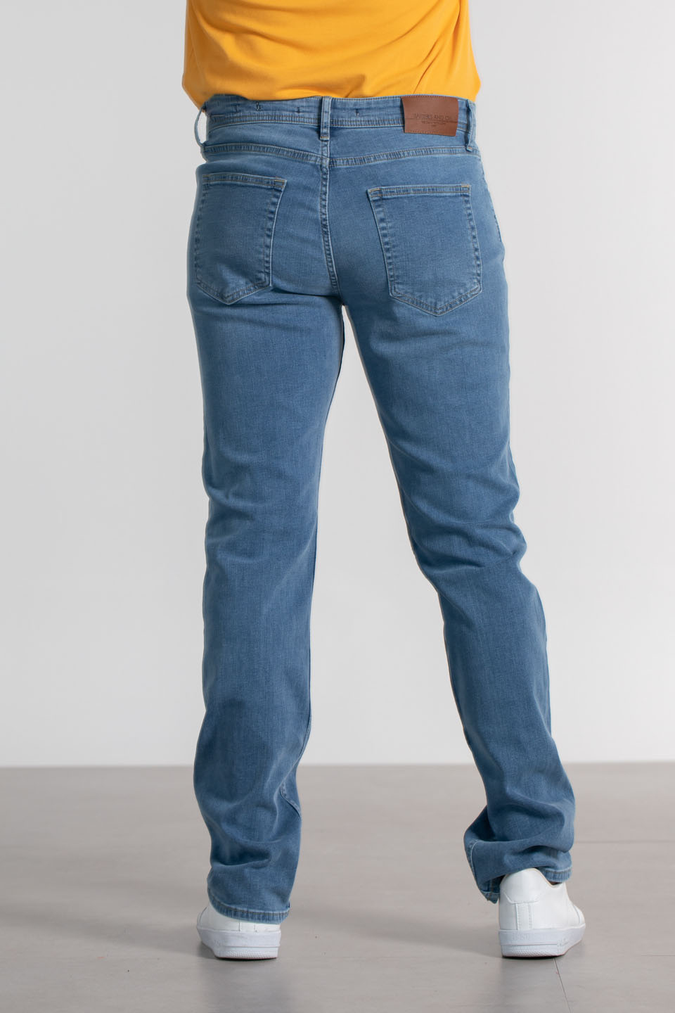 Alex comfort fit denim pantolon-milano Buz Mavi