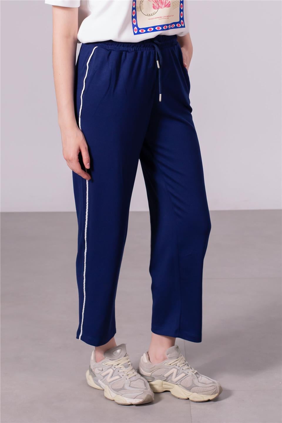 Ara biye cepli pantolon-DVN0973 Lacivert