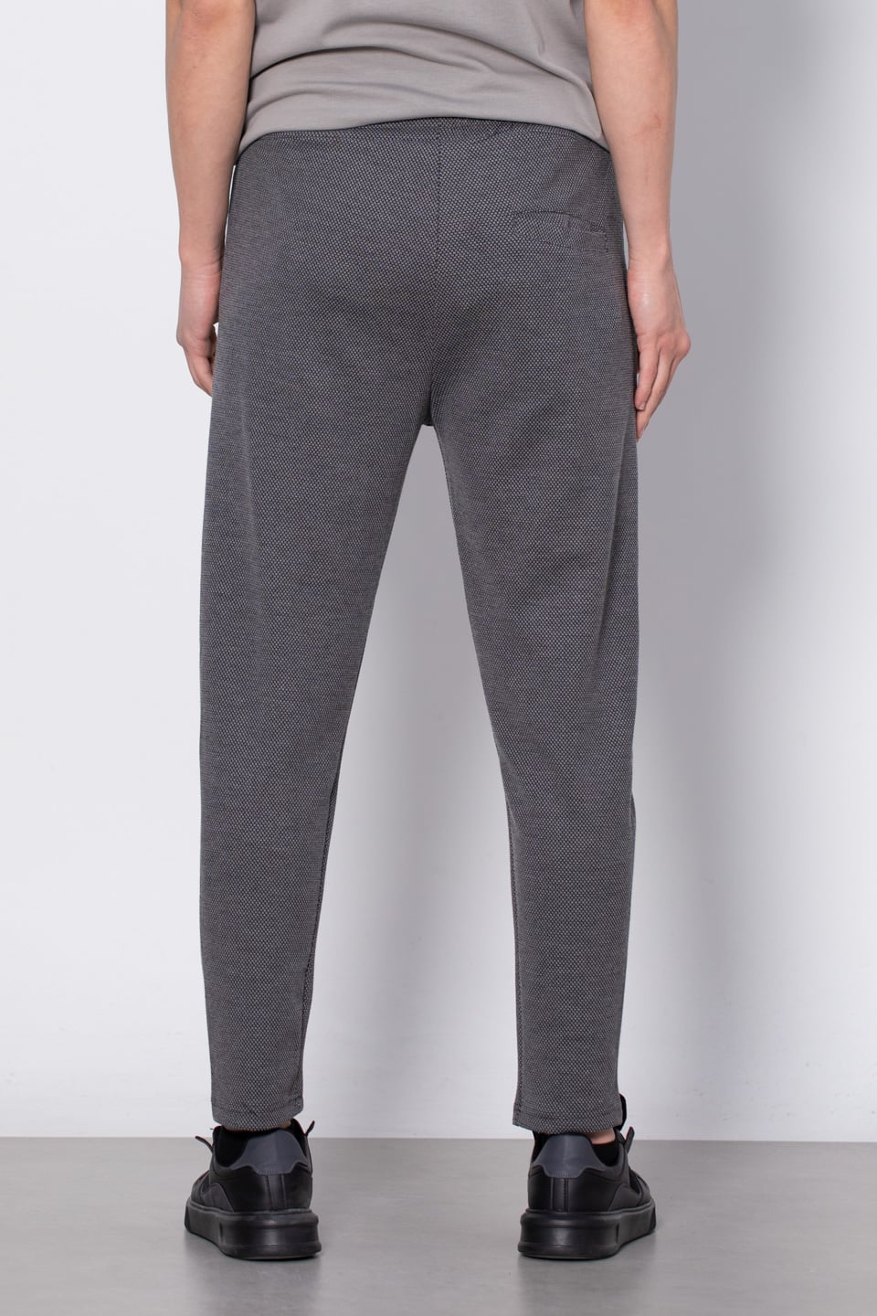 Armürlü jakar pantolon-8044 Antrasit