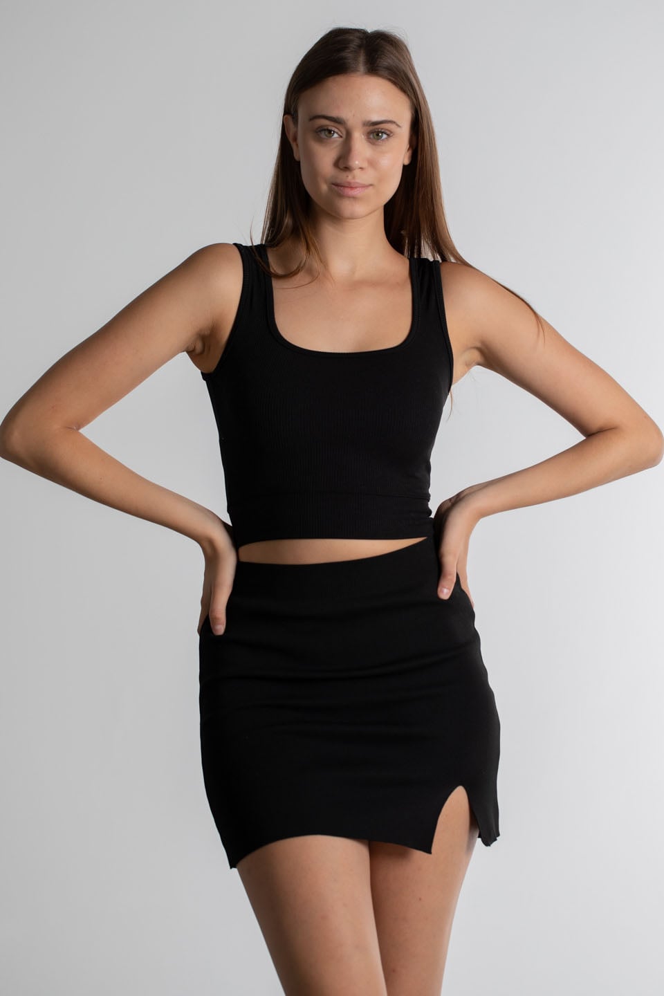 Askılı Kısa Body - Siyah