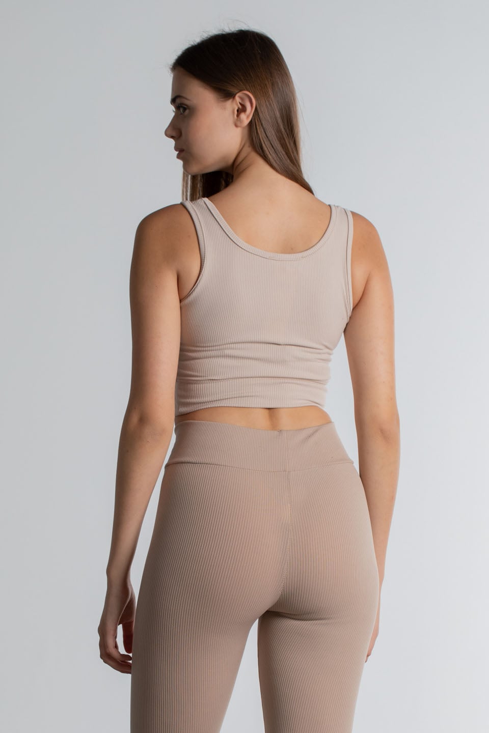 Askılı Kısa Body - Taş