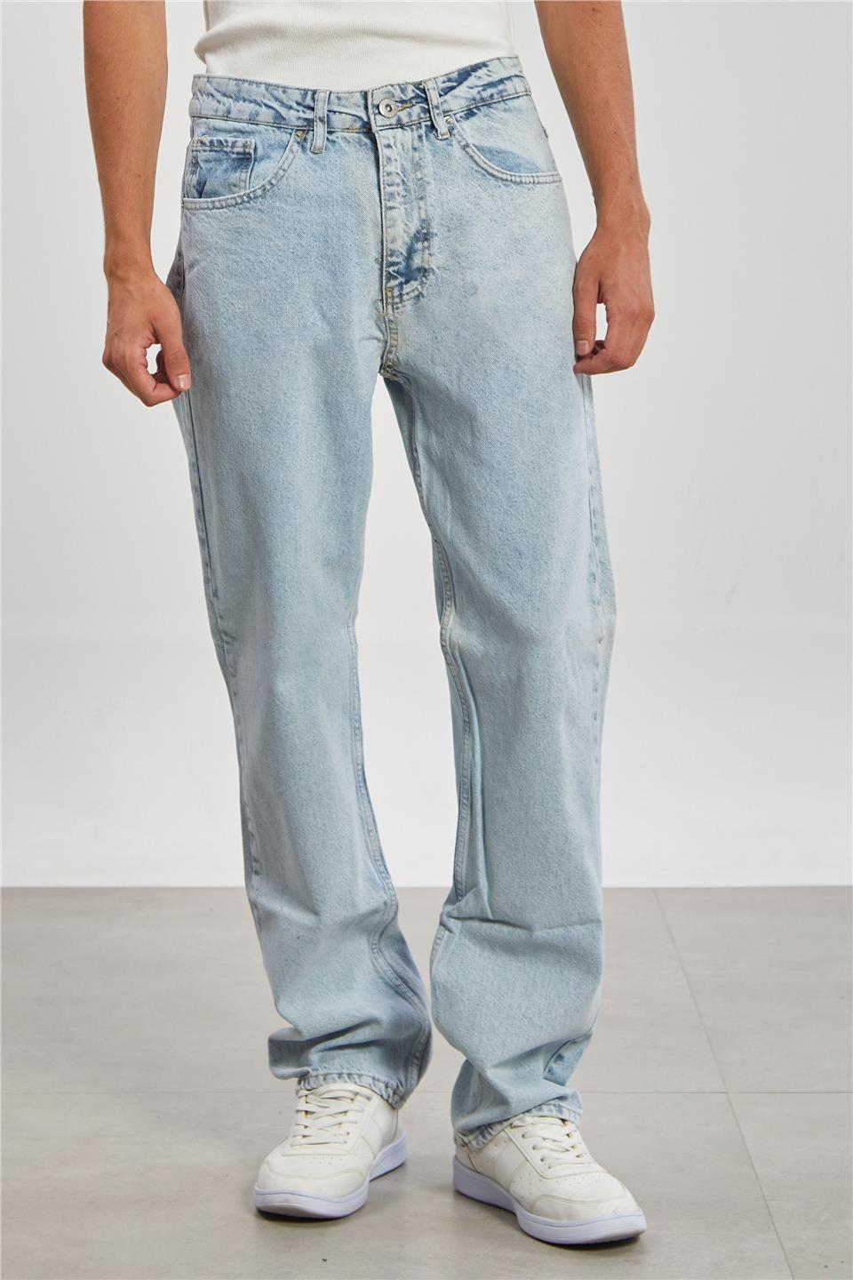 Baggy Erkek Pantolon - Açık Mavi