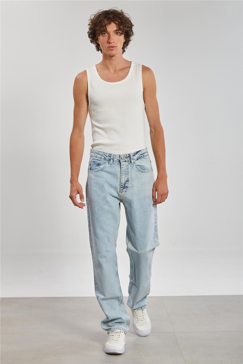 Baggy Erkek Pantolon - Açık Mavi