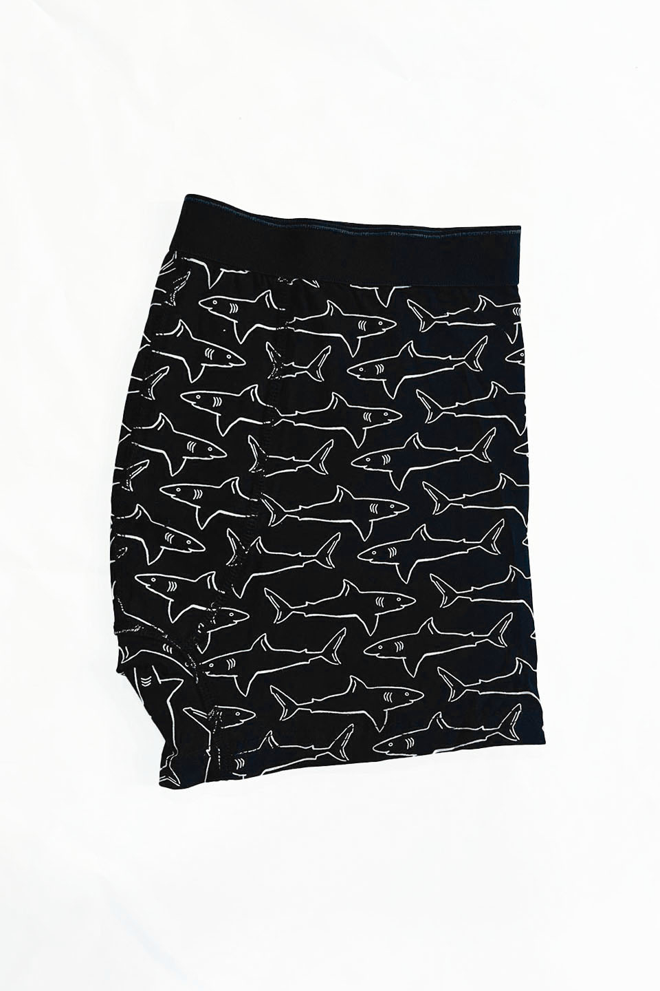 Balık Desenli Erkek Boxer - Siyah