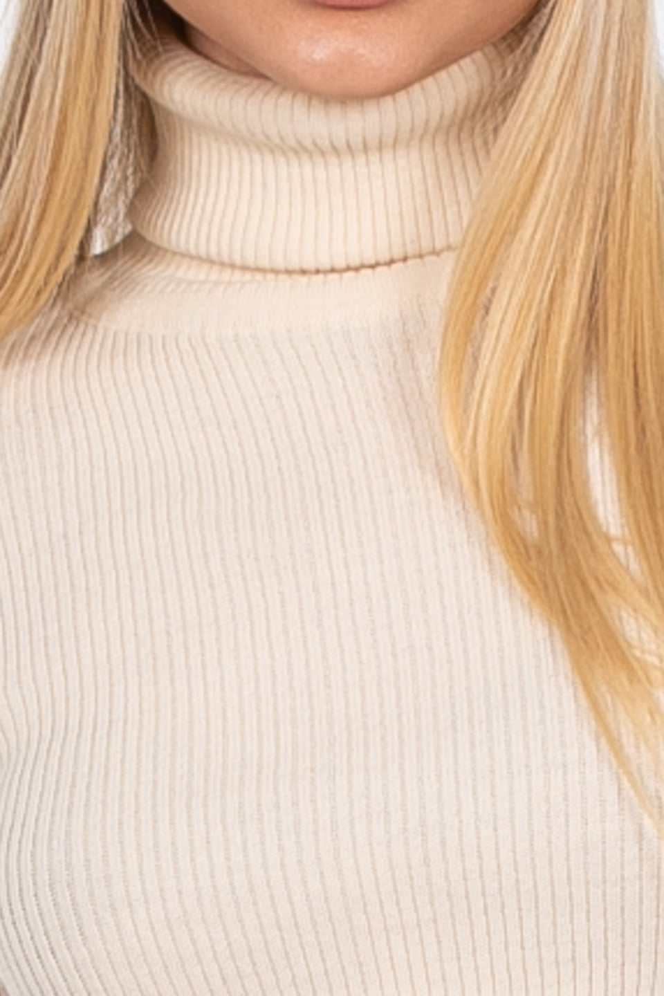 Balıkçı yaka triko body-4008 Ten