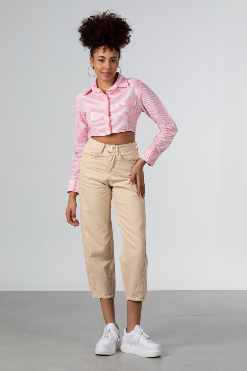 Balon mom jean-1036 Bej