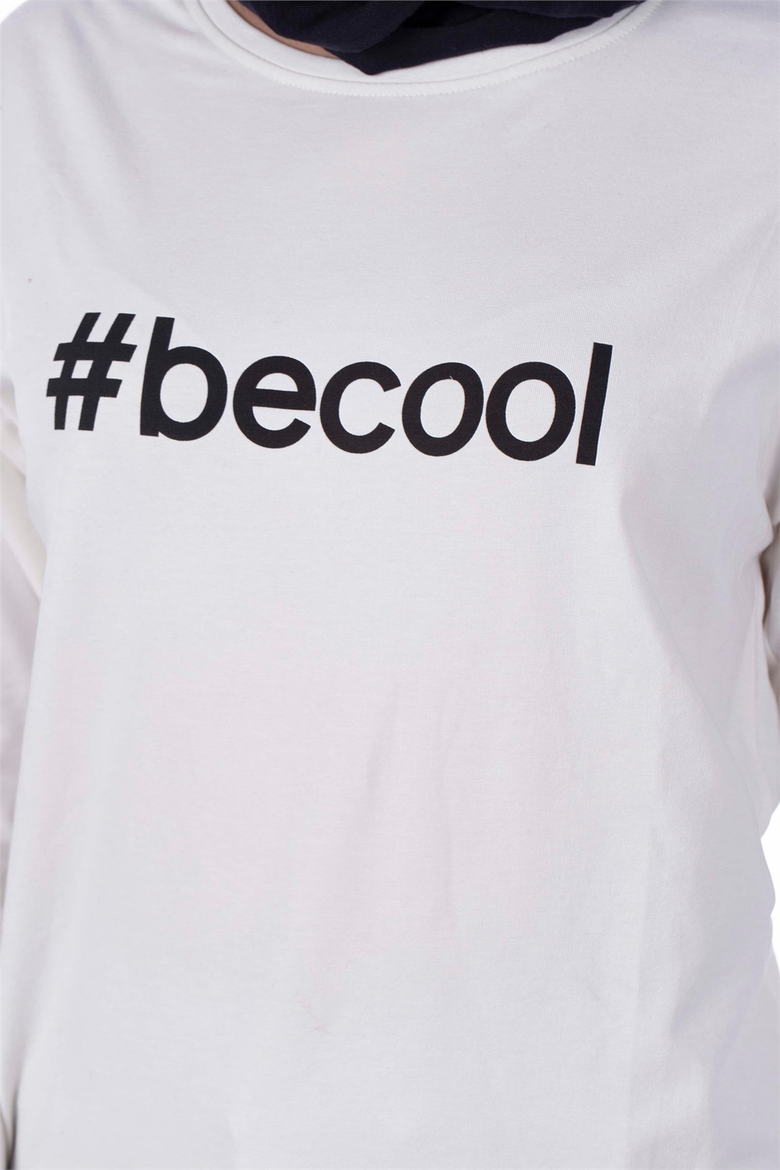 Basic Becool Baskılı Tunik-Ekru