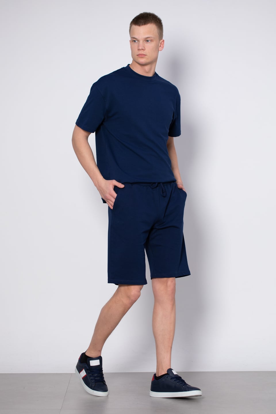 Basıc şort-8021 İndigo