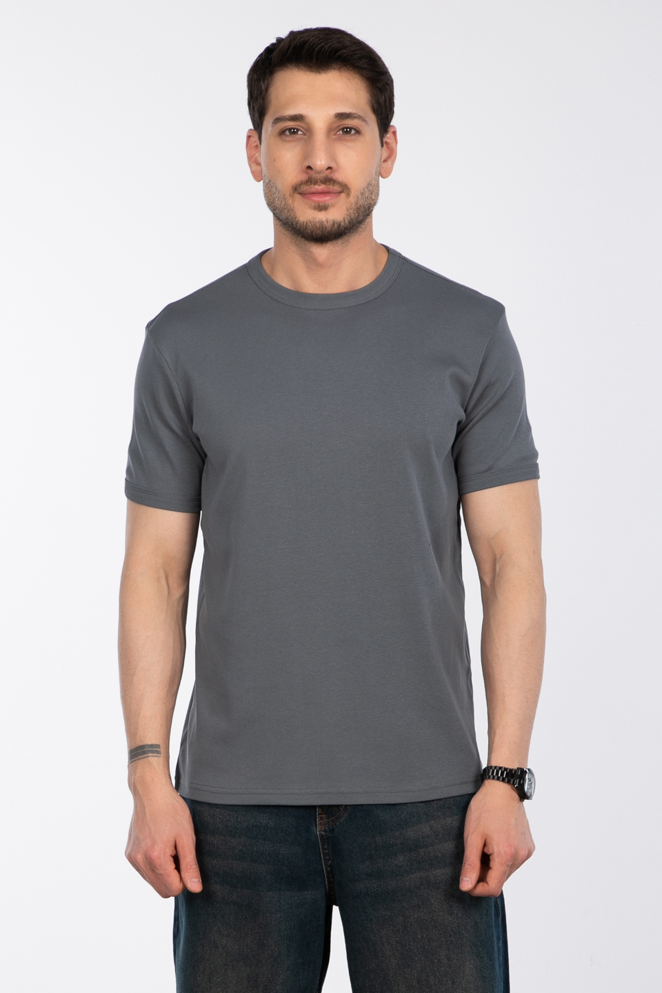 Basic t-shirt-2143-1 A.Haki