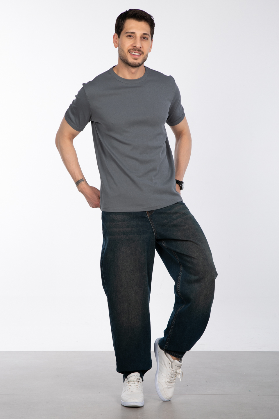 Basic t-shirt-2143-1 A.Haki