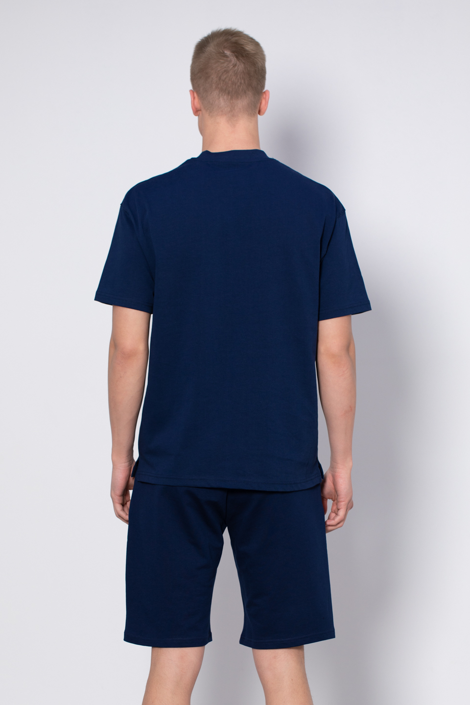 Basıc t-shirt-5446 İndigo