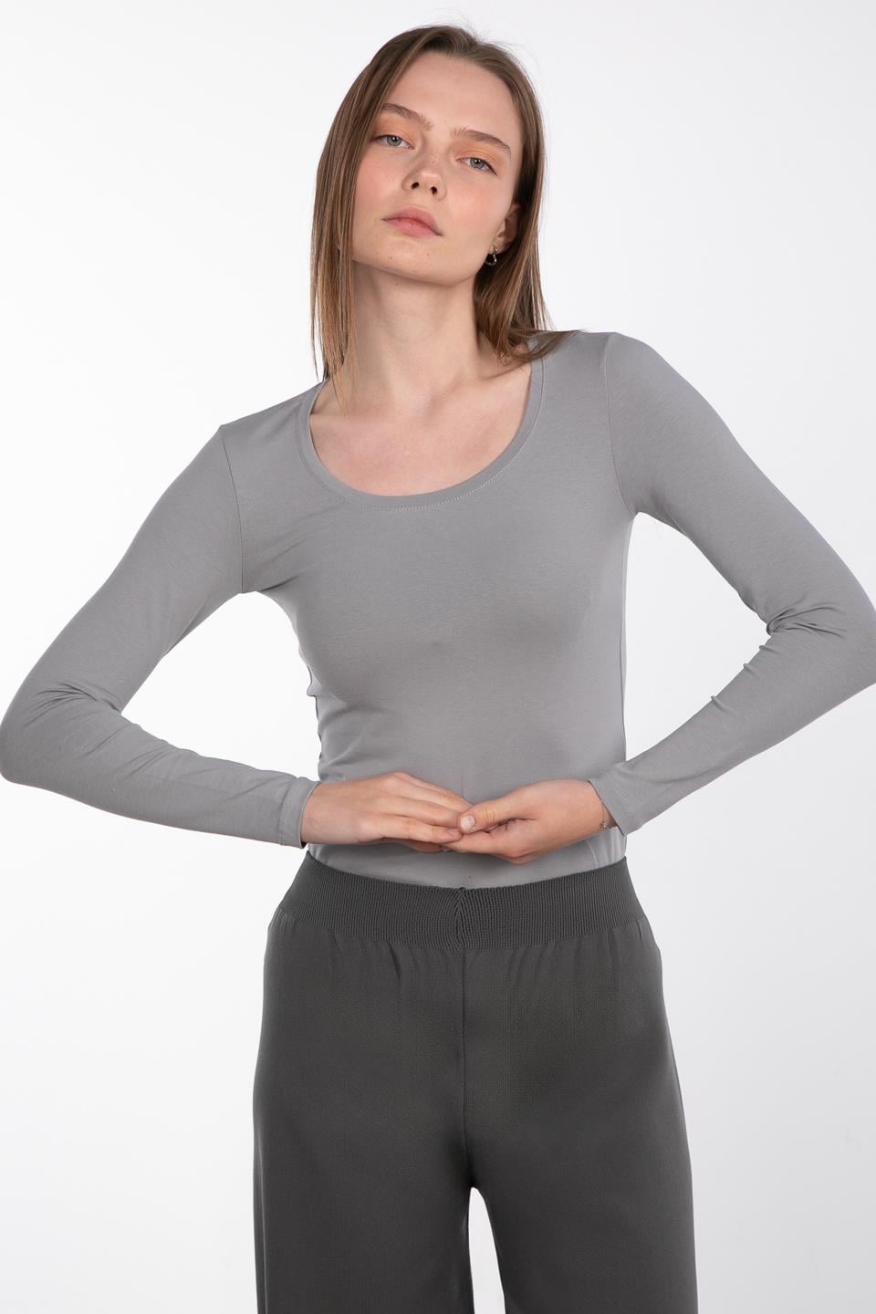 Basıc u yaka body-R952 Antrasit