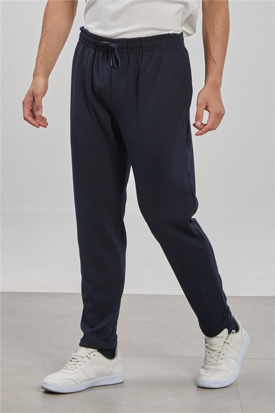 Beli koronlu pantolon-8091 Lacivert