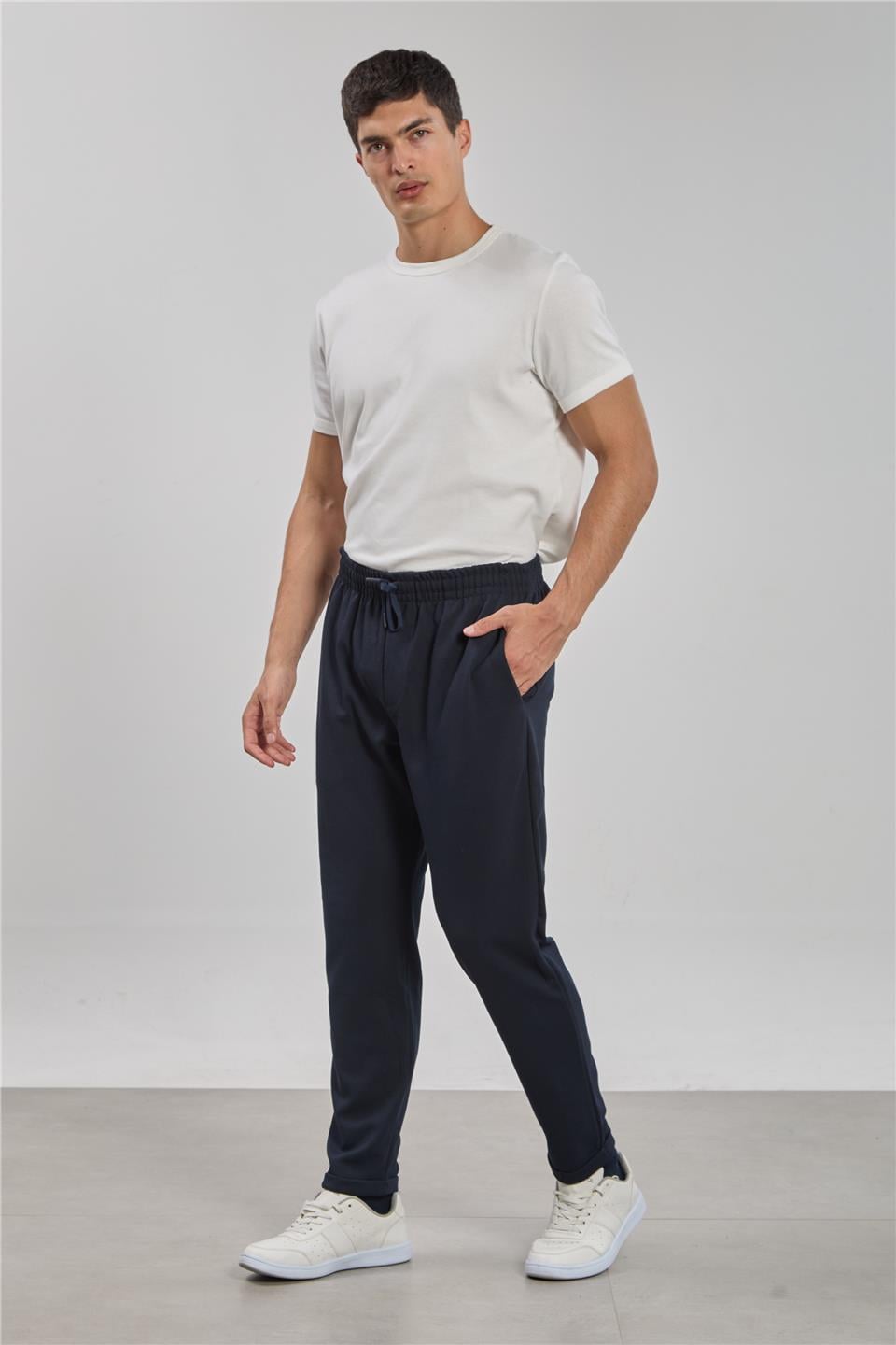 Beli koronlu pantolon-8091 Lacivert