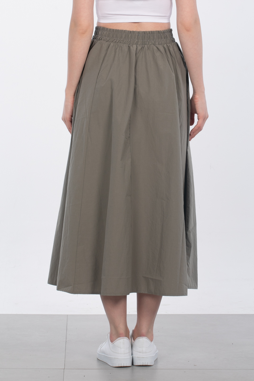 Beli lastkli etek-3950 Haki