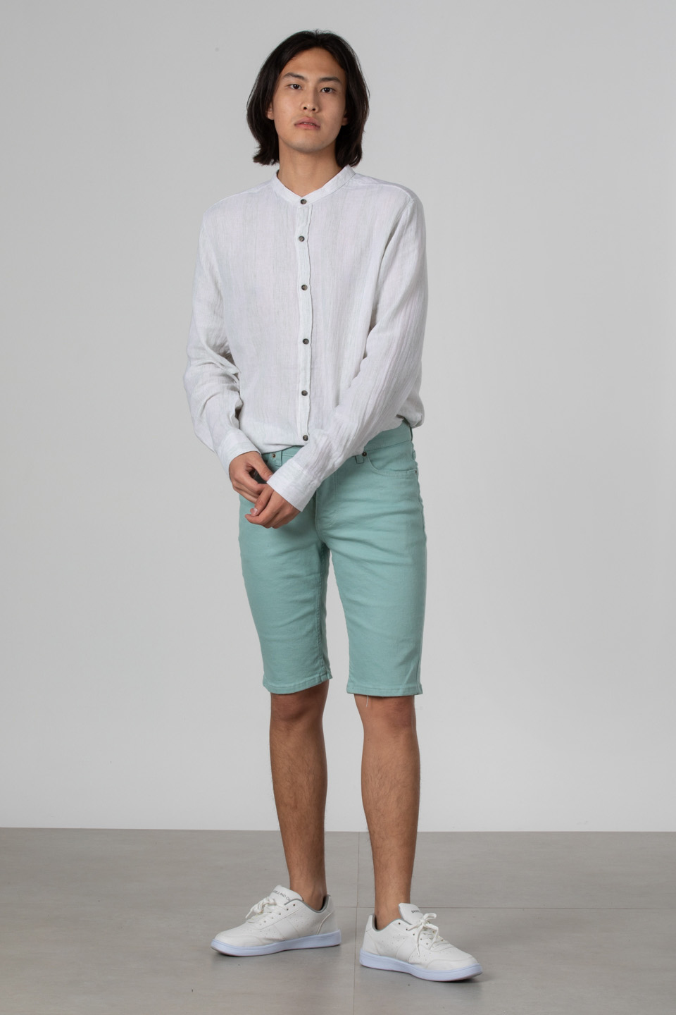 Beş cep gabardin pantolon-6824 Mint