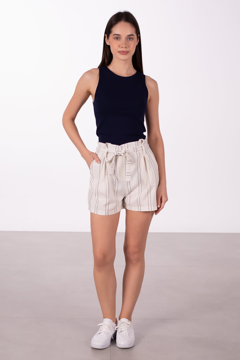 Bisiklet yaka body-3502 Lacivert