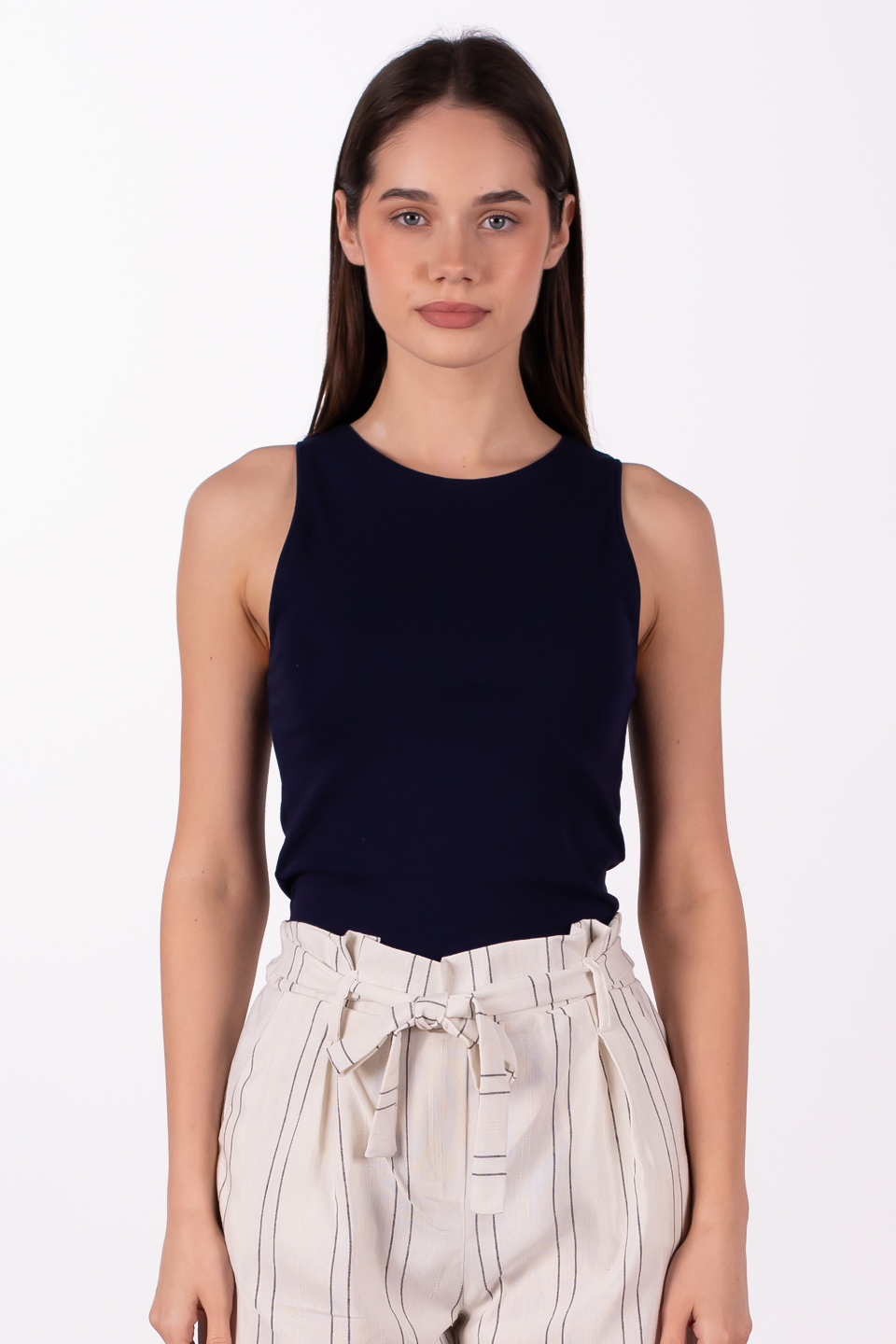 Bisiklet yaka body-3502 Lacivert