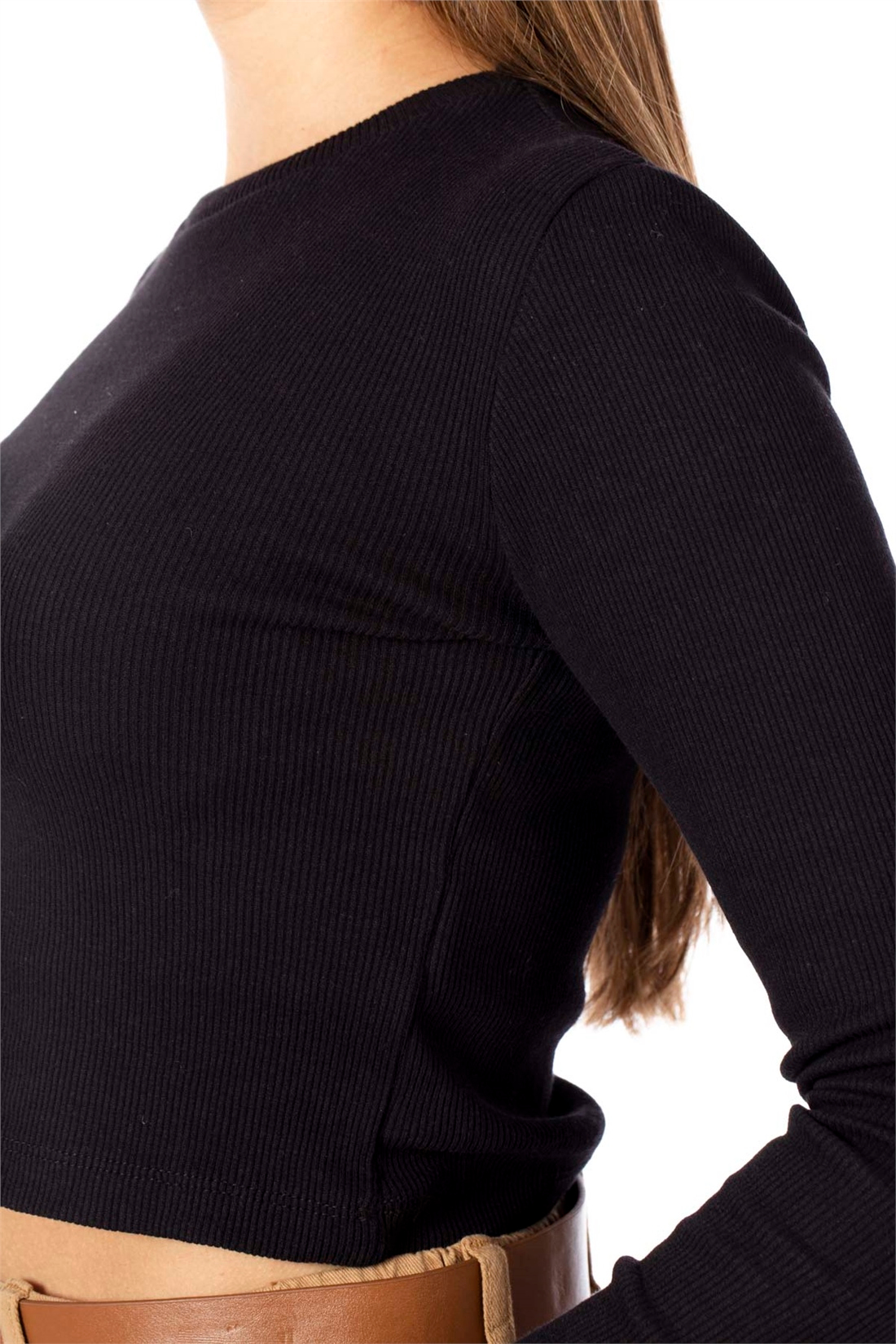 Bisiklet Yaka Body-Siyah