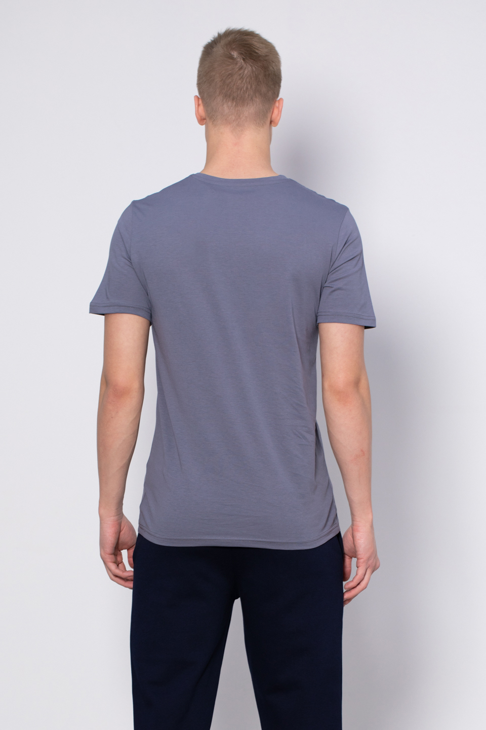 Bisiklet yaka regular fit t-shirt-2020 Antrasit
