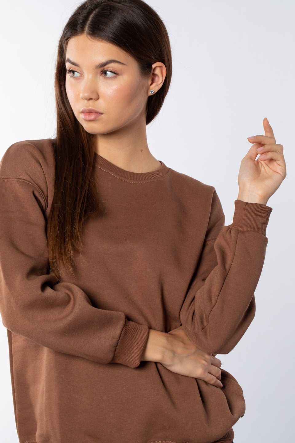 Bisiklet Yaka Sweatshirt-Bisküvi