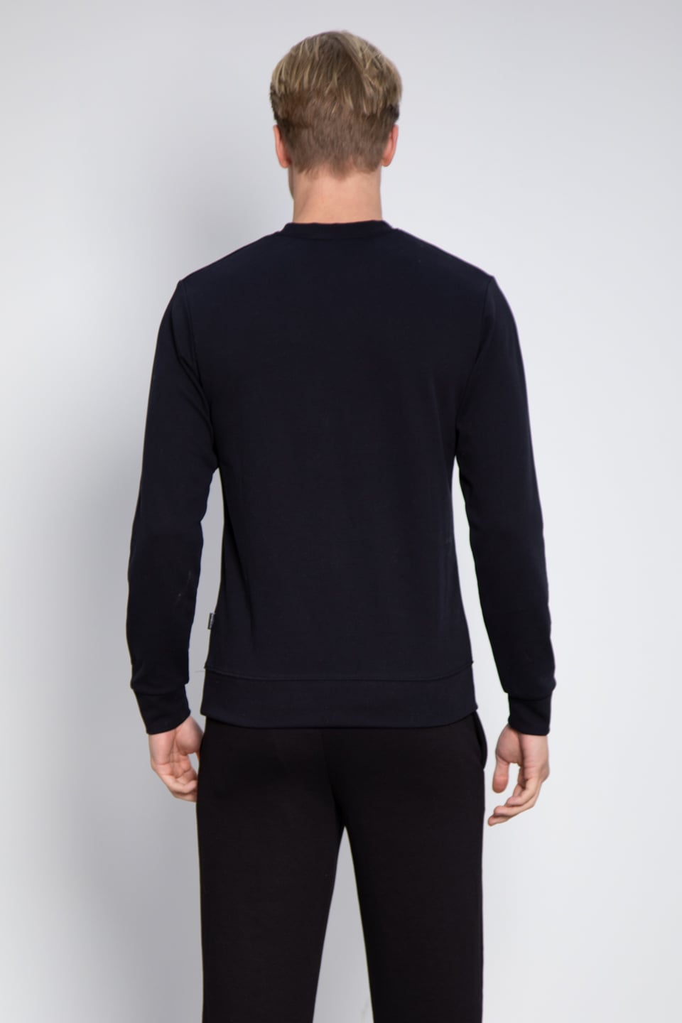 Bisiklet Yaka Sweatshirt - Lacivert