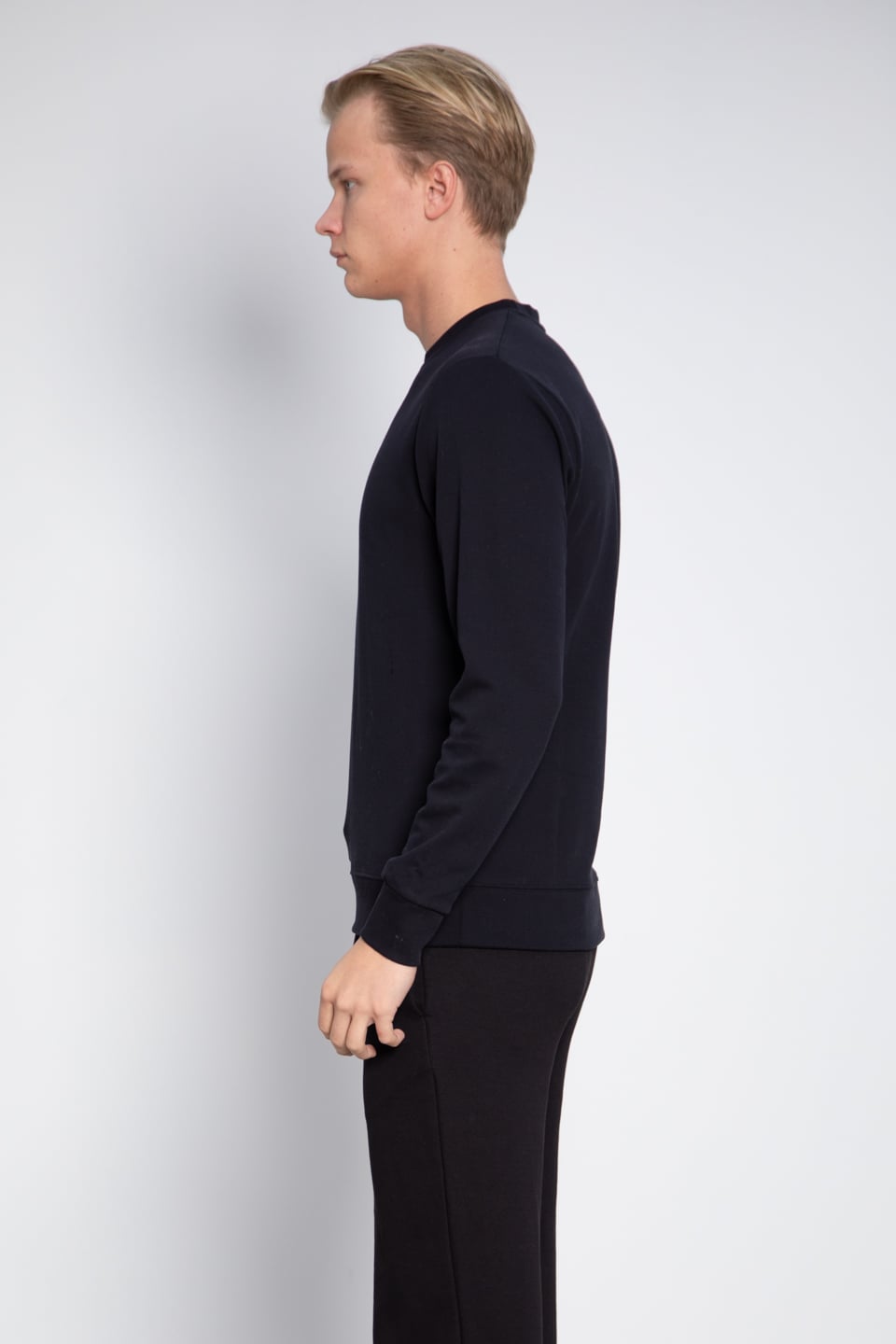Bisiklet Yaka Sweatshirt - Lacivert