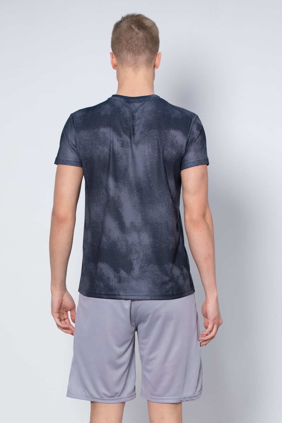 Bisiklet yaka t-shirt-RADZIM Antrasit