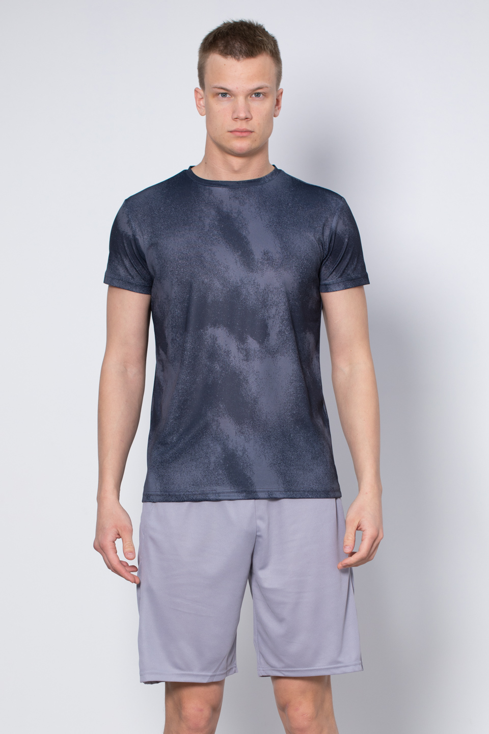 Bisiklet yaka t-shirt-RADZIM Antrasit