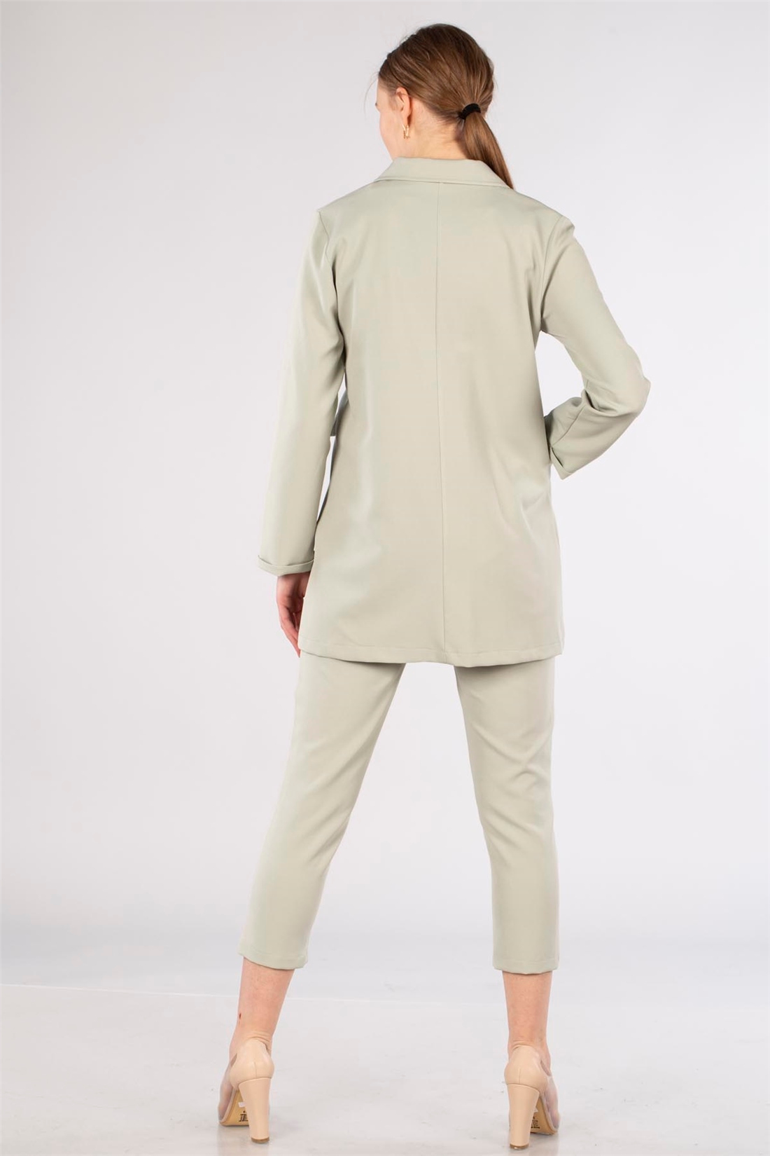 Blazer Ceketli Takım-Mint