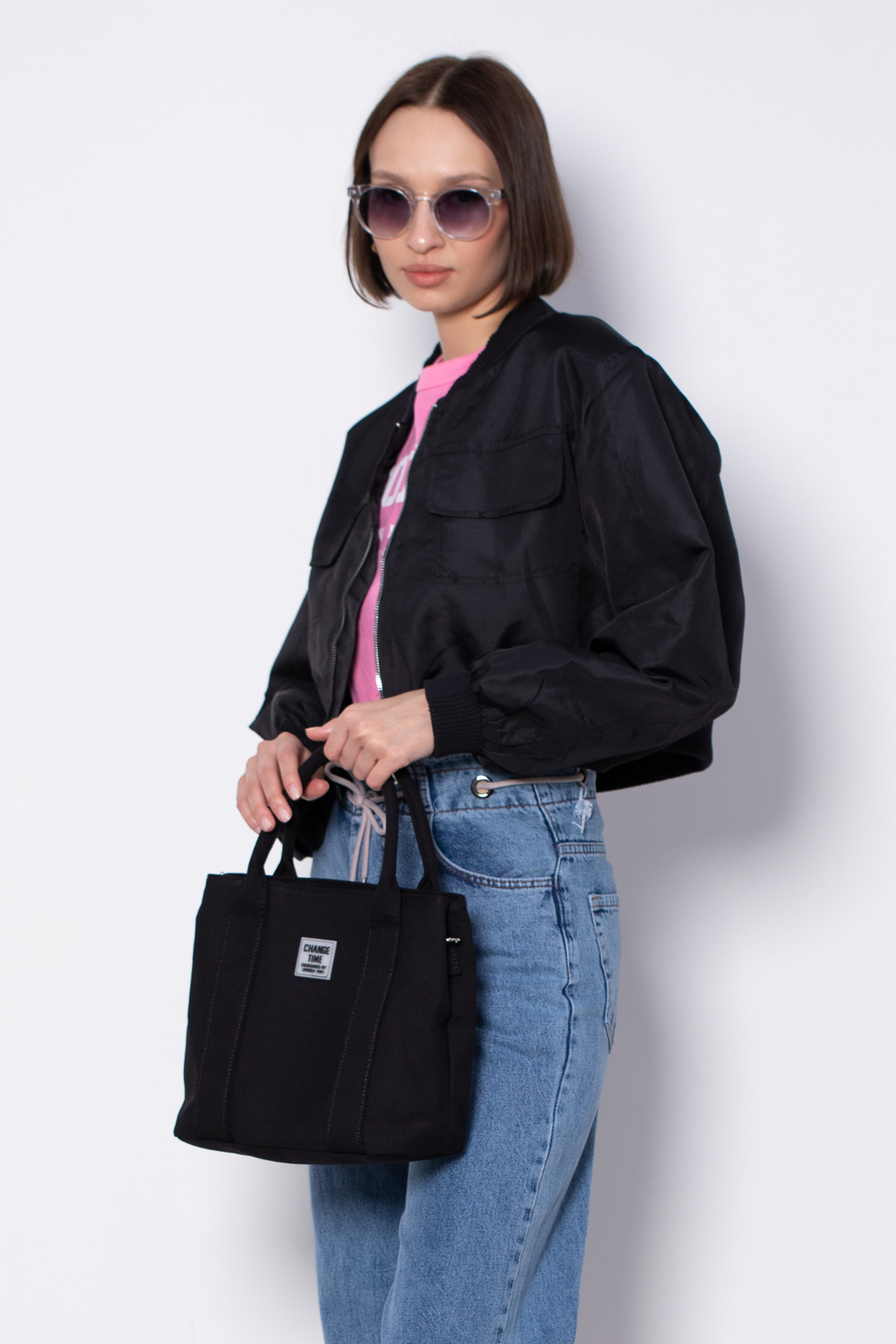 Bomber ceket-2393 Siyah
