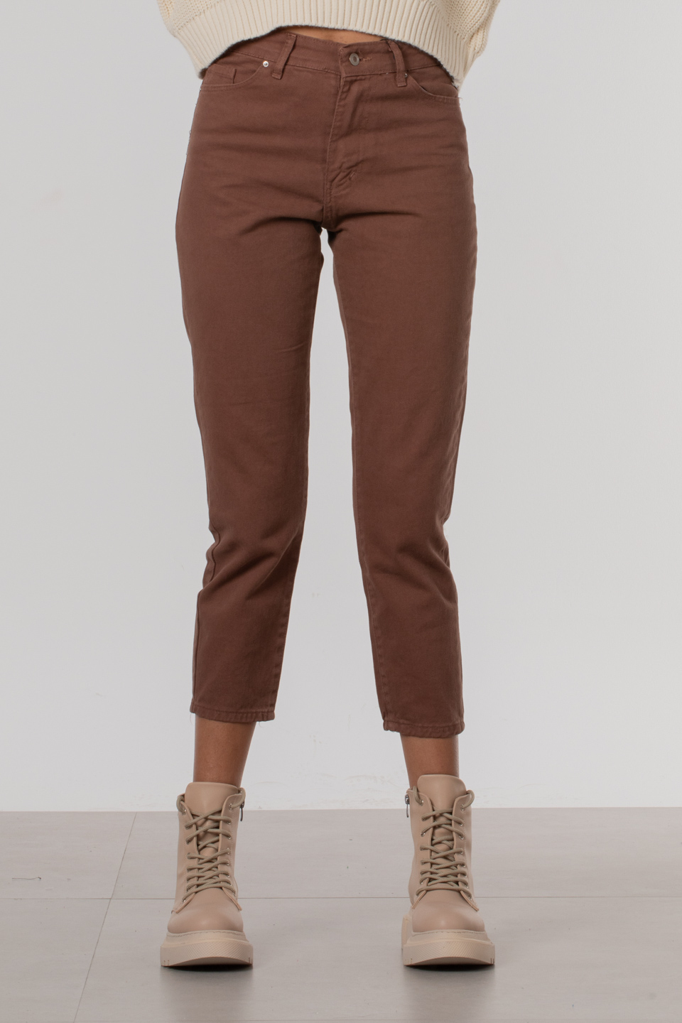 Boyfriend Pantolon - Kahve