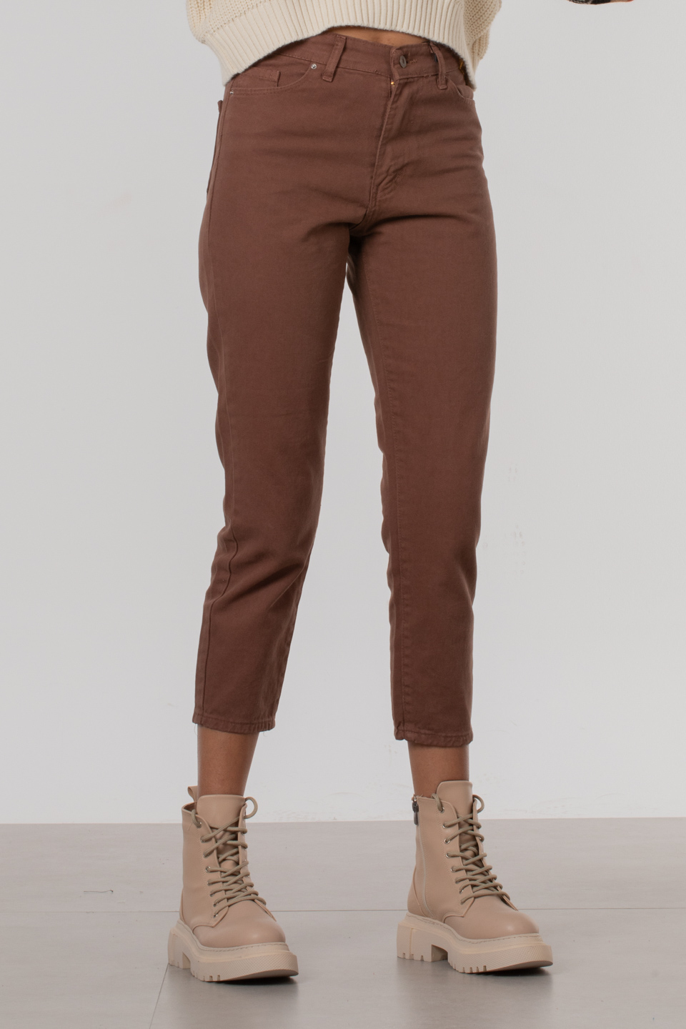 Boyfriend Pantolon - Kahve