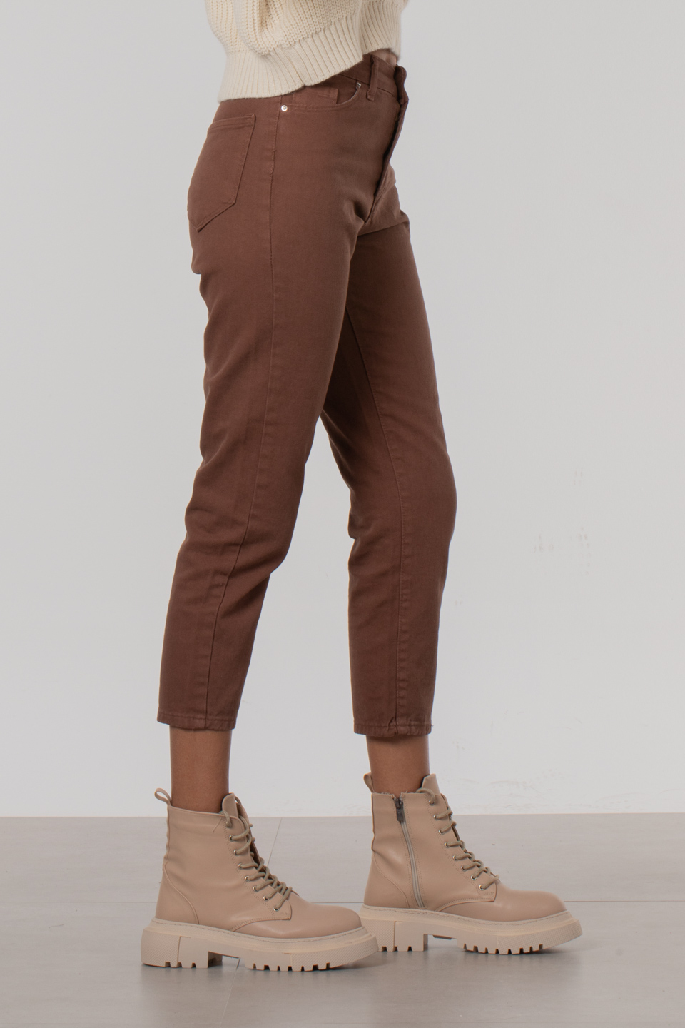 Boyfriend Pantolon - Kahve