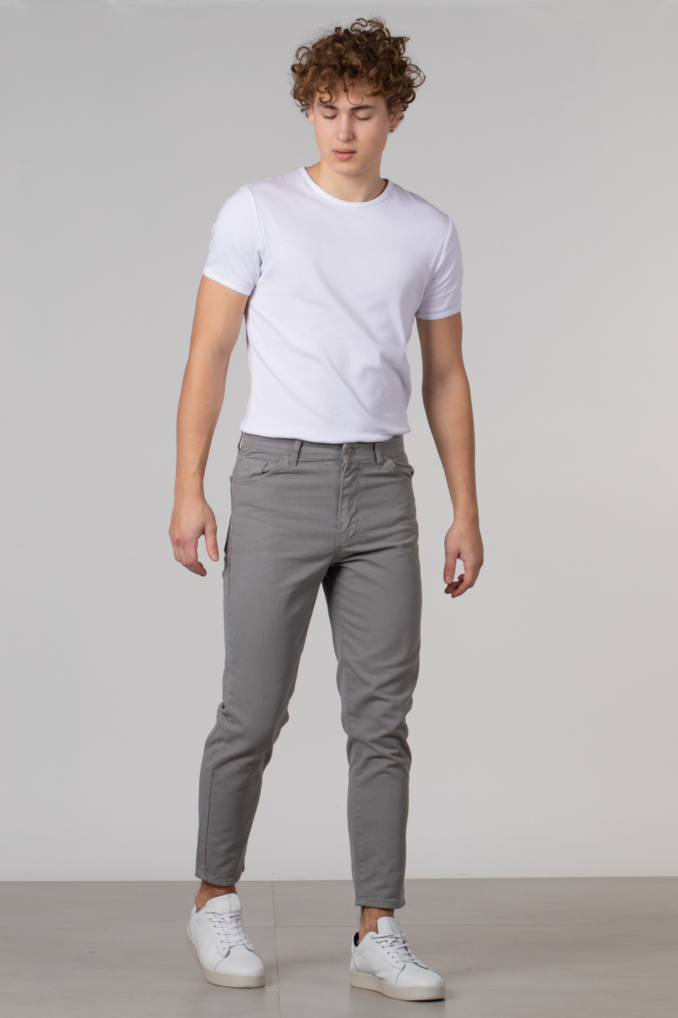 Boyfriend pantolon-KARDELEN-H3150 Gri